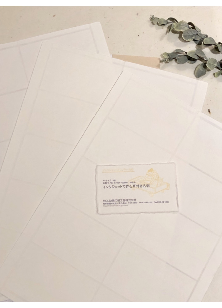 Molza 美の紙工房和紙咭片 • 淡米色